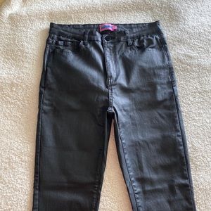 Edikted Leather Flare Pants